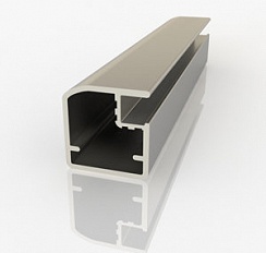 Профиль рамочный анодированный алюминиевый F20-19 округлый под стекло 4 мм 3м