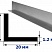 Уголок разносторонний 20x15x1,2